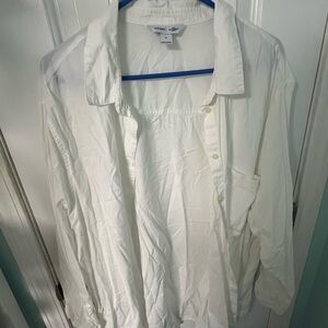Old Navy Women's White Button Down Shirt